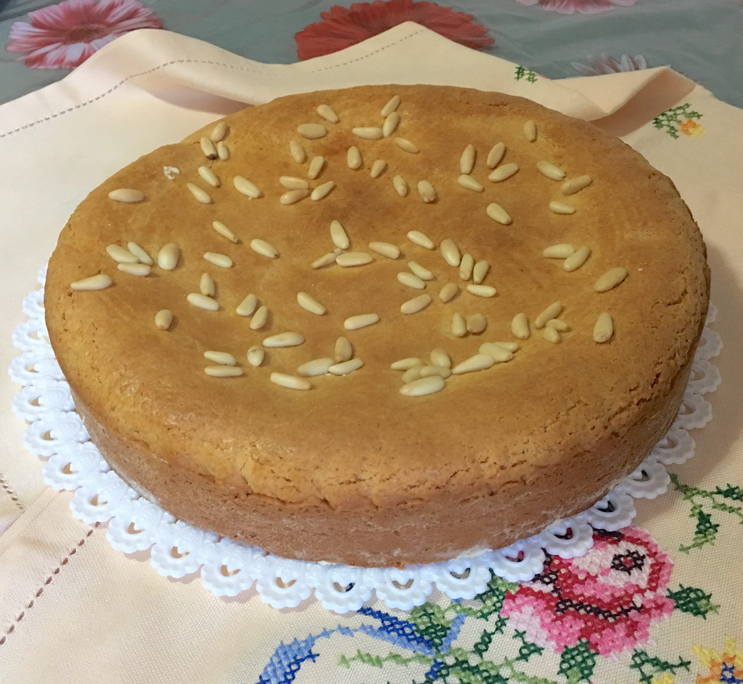 Torta della Nonna con Farina di Riso (senza Glutine)