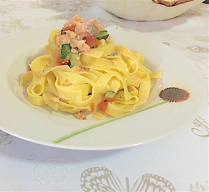 Pasta Salmone Fresco e Zucchine 2