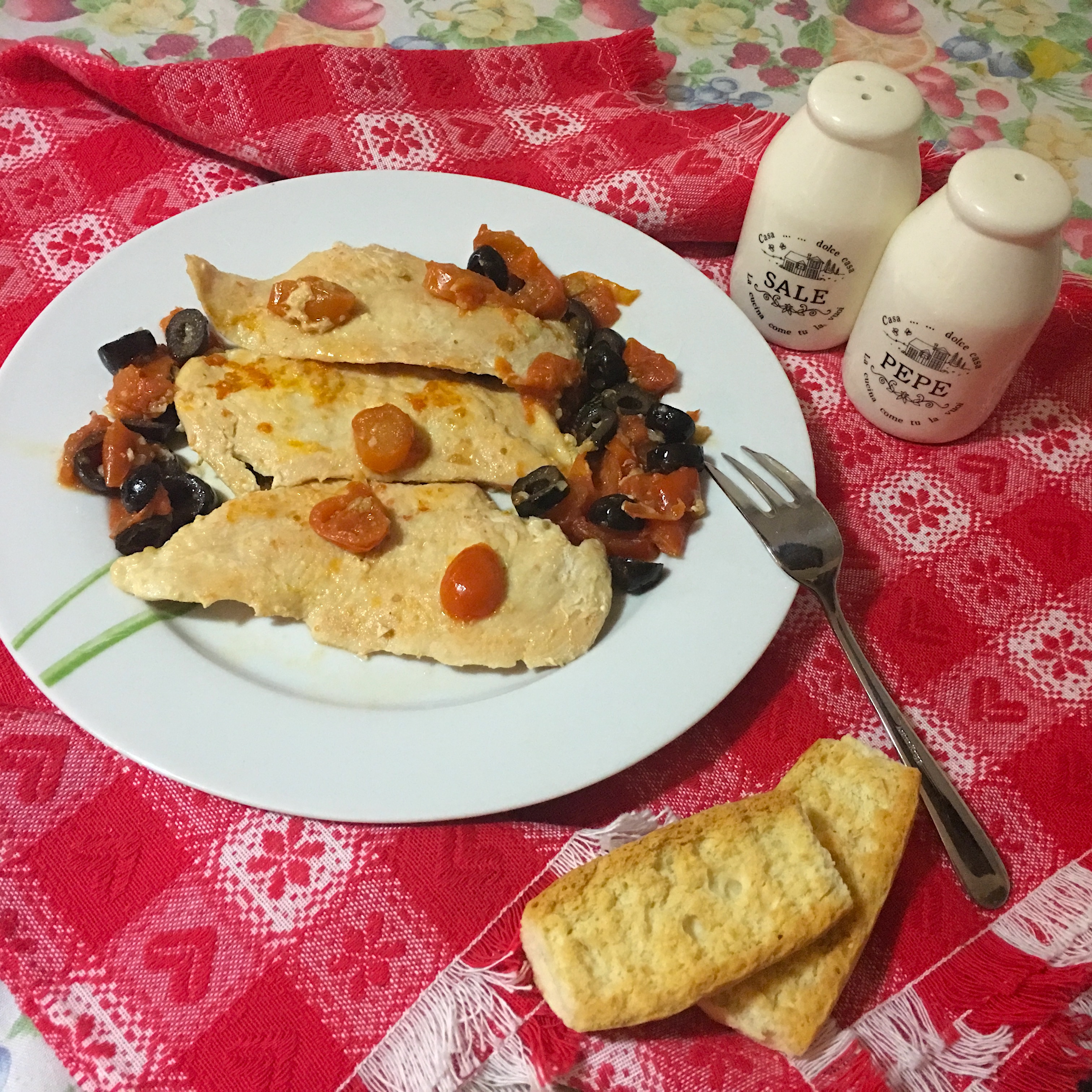 Pollo alla Mediterranea (senza Glutine e Latte)